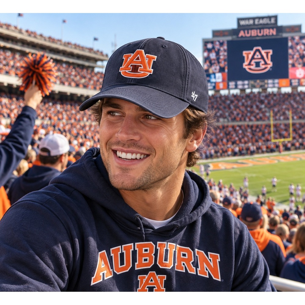 47 Auburn Tigers MVP Adjustable Hat Navy Blue OSFA NCAA College Football NWT